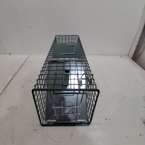 WIRE CAGE LIVE ANIMAL TRAP - 24" X 7" X 7" - GREEN (MODEL: 3147487) image 3