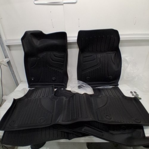 4PC AOMSAZTO ALL WEATHER FLOOR MATS FOR HONDA ACCORD (2023-2026) (INCLUDES HYBRID) - TPE FLOOR LINER AND CARGO MAT - BLACK image 3
