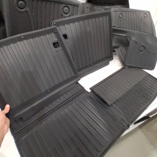 4PC AOMSAZTO ALL WEATHER FLOOR MATS FOR HONDA ACCORD (2023-2026) (INCLUDES HYBRID) - TPE FLOOR LINER AND CARGO MAT - BLACK image 4