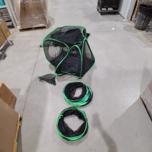 PAWTENDA 6-IN-1 OUTDOOR CAT ENCLOSURES FOR INDOOR CAT - BLACK/GREEN image 2