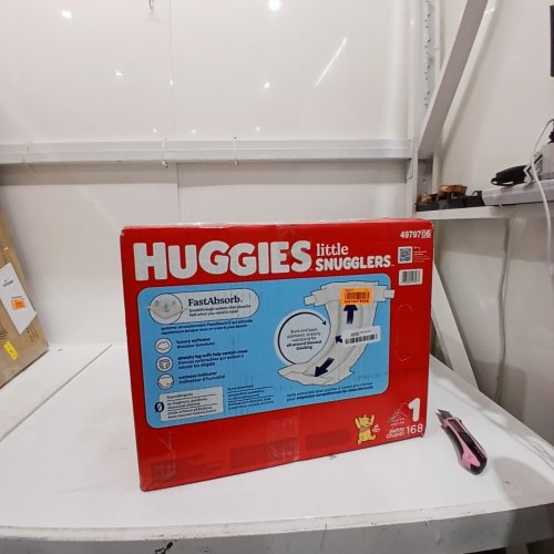 168PK HUGGIES WINNIE THE POOH LITTLE SNUGGLERS DIAPERS - SIZE 1 image 3