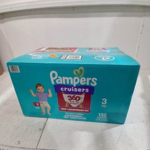 132PK PAMPERS CRUISERS 360° GAP-FREE FIT DISPOSABLE BABY DIAPERS - SIZE 3 (16-28LBS) image 4