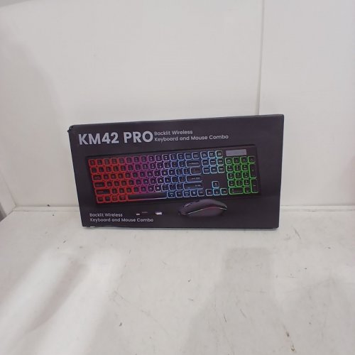 2PC WIRELESS KEYBOARD AND MOUSE COMBO FOR WINDOWS & MAC IOS - PURPLE (MODEL: KB319) image 6