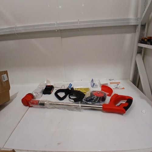 HEJUNRY CORDLESS 3-IN-1 ELECTRIC WEED WACKER - 21 V - RED (MODEL: HT-902) image 4