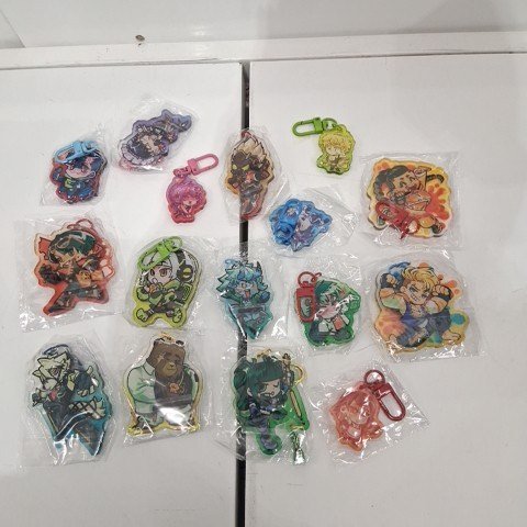 16PK ASSORTED ANIME KEYCHAINS - MULTICOLOR image 2