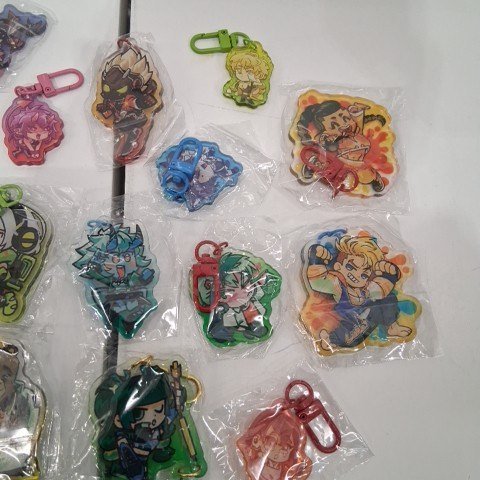 16PK ASSORTED ANIME KEYCHAINS - MULTICOLOR image 4