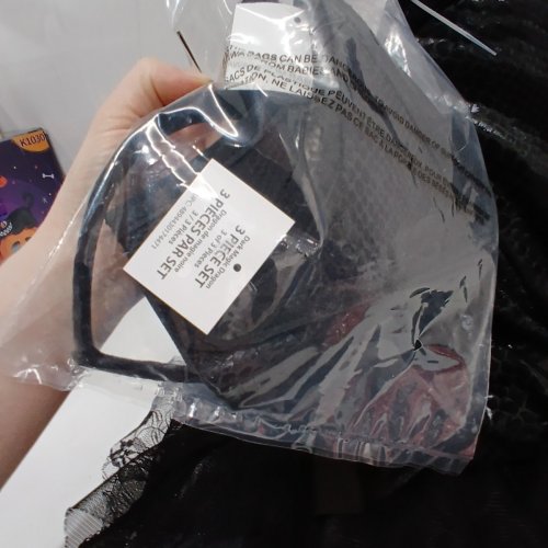 3PC DARK MAGIC DRAGON COSTUME SET - MEDIUM 8-10 - BLACK (STYLE: 40943BK(S)) image 3