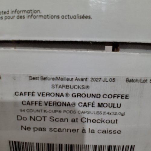 54PK STARBUCKS CAFE VERONA DARK ROAST KEURIG COFFEE PODS image 2