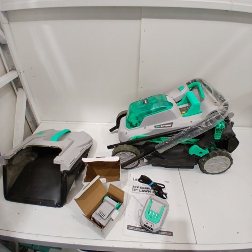 LITHELI CORDLESS 13" LAWN MOWER - BRUSHLESS MOTOR, 4.0A BATTERY & CHARGER INCLUDED (MODEL: E1-L33LBMC) image 2