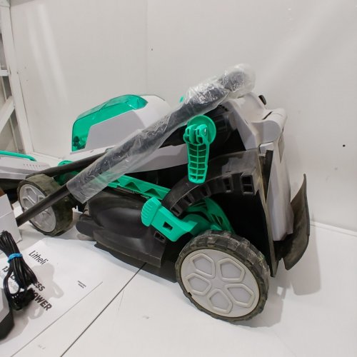 LITHELI CORDLESS 13" LAWN MOWER - BRUSHLESS MOTOR, 4.0A BATTERY & CHARGER INCLUDED (MODEL: E1-L33LBMC) image 3
