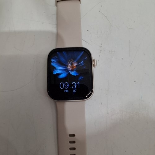AOYBWK SMART WATCH BLUETOOTH FITNESS TRACKER - TOUCH SCREEN, 140+ SPORTS MODES, HEART RATE & SLEEP MONITOR - COMPATIBLE WITH ANDROID & IOS - STARLIGHT image 3