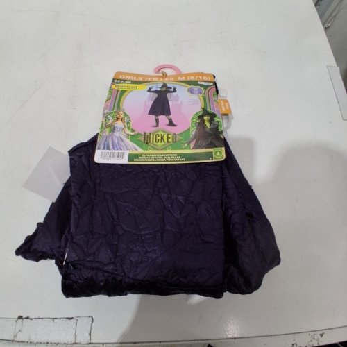 3PC GIRLS DISGUISE WICKED ELPHABA DELUXE COSTUME - MEDIUM 8-10 - PURPLE image 2