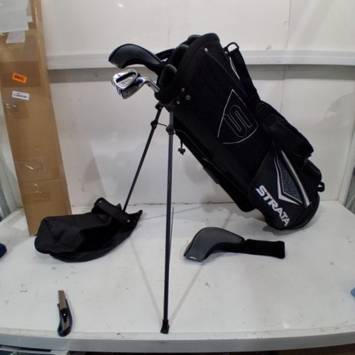 9PC MENS CALLAWAY STRATA COMPLETE GOLF SET WITH STAND BAG - RIGHT HAND - BLACK image 2