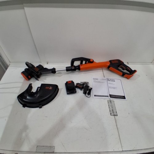 BLACK+DECKER CORDLESS STRING TRIMMER - 2 SPEED - 20V MAX - 12" - ORANGE/BLACK (MODEL: LST522) image 4