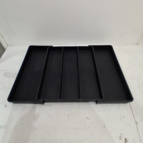 LIFEWIT ADJUSTABLE UTENSIL HOLDER CUTLERY TRAY - 27" X 18.5" - BLACK image 2