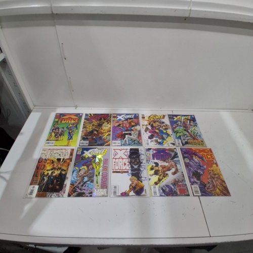 10 ASSTD MARVEL COMIC BOOKS - X-FORCE #38, #40, #41, #42, #43, #44, #45, #46, #48, X-FORCE ROUGH CUT #1 - VARIOUS AUTHORS image 2
