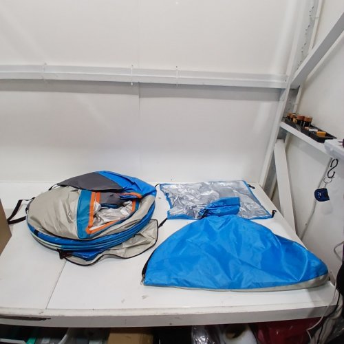 EGNMCR AUTOMATIC POP-UP CAMPING TENT FOR 3-4 PEOPLE - BLUE / GRAY image 2