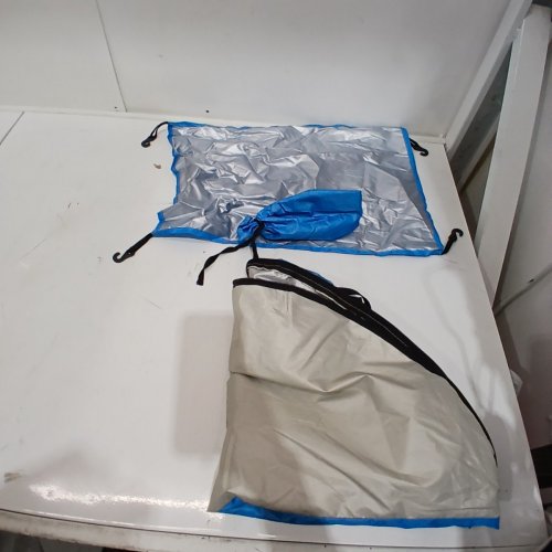 EGNMCR AUTOMATIC POP-UP CAMPING TENT FOR 3-4 PEOPLE - BLUE / GRAY image 4