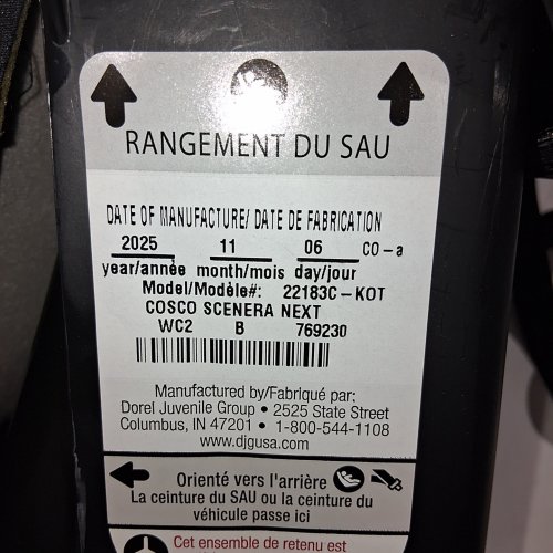 COSCO SCENERA NEXT CONVERTIBLE CAR SEAT - BLACKOUT (MODEL: 22183C-KOT) image 2