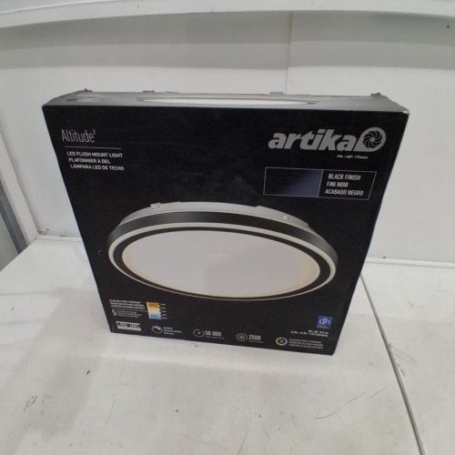 ARTIKA ALTITUDE DIMMABLE CEILING LIGHT MODERN FLUSH MOUNT - 15" - BLACK (MODEL:FM-AD5C-C1BL/1754444) image 4
