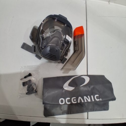 OCEANIC FULL FACE SNORKEL MASK - LARGE - GREY image 2