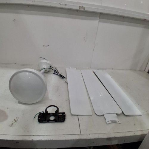 WESTINGHOUSE LIGHTING MODERN INDUSTRIAL STYLE CEILING FAN - 56" - INCLUDES WALL TIMER - WHITE image 2