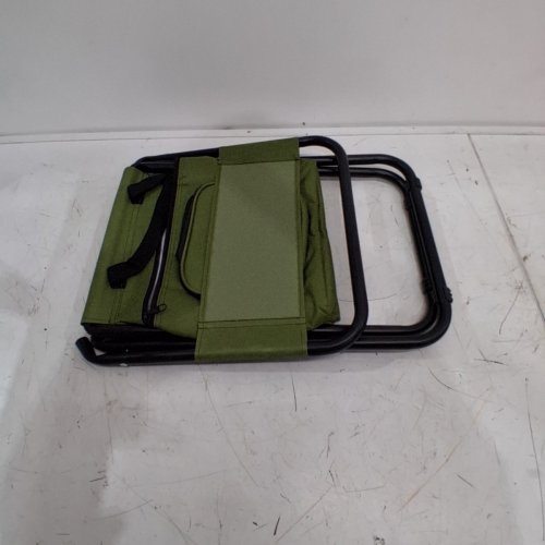 BRAVECOW FOLDING STAINLESS STEEL FISHING CAMPING CHAIR - GREEN image 2