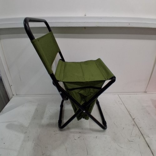 BRAVECOW FOLDING STAINLESS STEEL FISHING CAMPING CHAIR - GREEN image 3