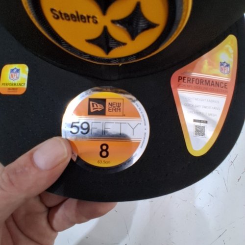 NEW ERA PERFORMANCE 2026 COLLECTION PITTSBURGH STEELERS CAP - SIZE 8 - BLACK image 3