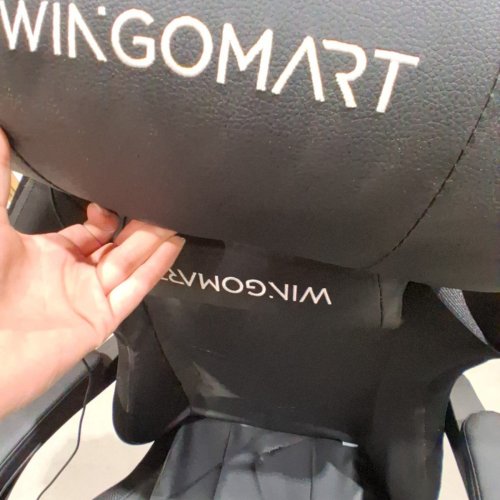 WINGOMART HIGH-BACK GAMING CHAIR WITH RGB LED LIGHT AND FOOTREST - BLACK image 8