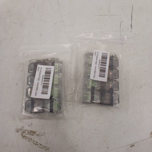 2 (2PC) TWO ROW KEYBOARD CLICK LIGHT UP FIDGET TOYS - 3" - BLACK/GREEN image 2
