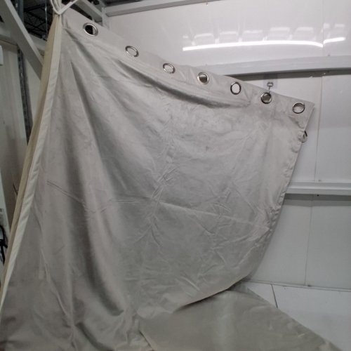 1 PANEL POLYESTER VELVET WINDOW CURTAIN DRAPE - 94"X50" - BEIGE image 2