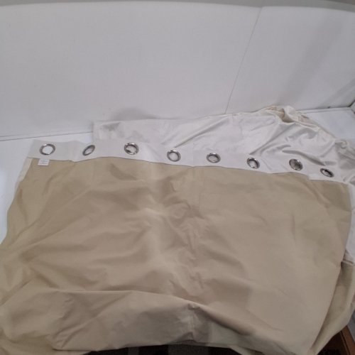1 PANEL POLYESTER VELVET WINDOW CURTAIN DRAPE - 94"X50" - BEIGE image 3