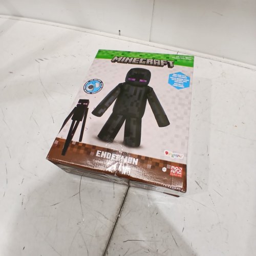 KID'S DISGUISE INFLATABLE MINECRAFT ENDERMAN COSTUME - FAN OPERATED, EXPANDABLE BLOW UP SUIT - OSFM YOUTH - BLACK - (MODEL:1851487) image 5