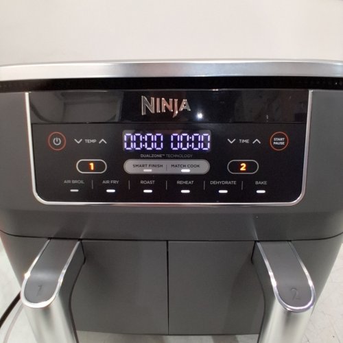 NINJA FOODI 6-IN-1 MATCHCOOK DUAL BASKET AIR FRYER - 8QT. TOTAL CAPACITY - BLACK (MODEL: DZ201) image 2