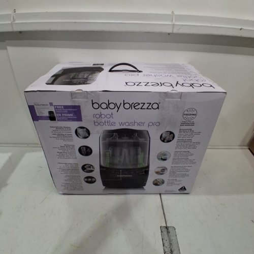 BABYBREZZA BOTTLE WASHER PRO 3-IN-1 WASHER/STERILIZER/DRYER - HOLDS 4 BOTTLES - BLACK/WHITE (MODEL: BRZ0103) image 5