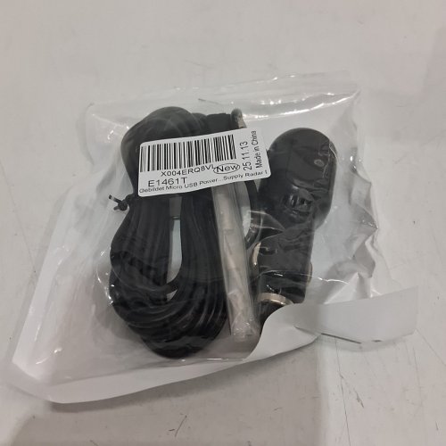 GEBILDET MICRO USB CAR POWER CABLE WITH DUAL PORT USB - 11.5FT - BLACK image 5