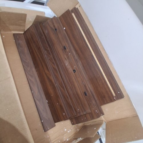 IRONCK RATTAN SHOE CABINET STORAGE WITH 2 FLIP DRAWERS - 31.5" X 9.3" X 39.2" - WALNUT BROWN (MODEL: HK-XG-E05HT) image 4