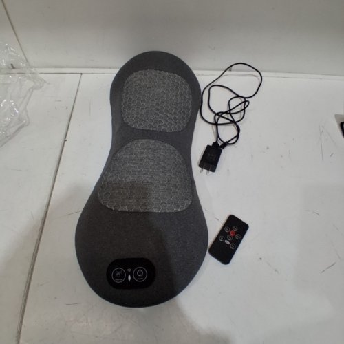 3-IN-1 ELECTRIC LUMBAR SUPPORT PILLOW - 23" X 10" - GRAY image 4