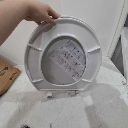 BEMIS ECONOMY PLASTIC ROUND TOILET SEAT - WHITE (MODEL: 730SLEC 000) image 5