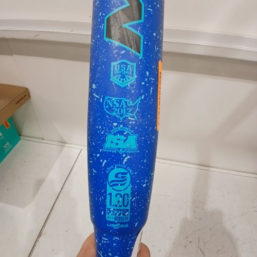 MIKEN CHAOS ALLOY SLOWPITCH SOFTBALL BAT SERIES - 34" - 28 OZ - BLUE / SPECKLED (MODEL:AMZCHA-3-28) image 7