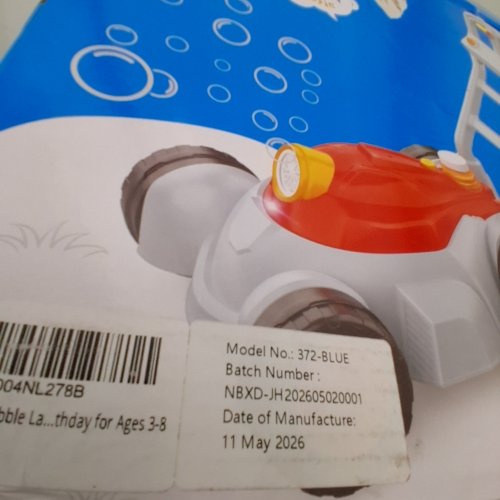 KIDS COOLDELE BUBBLE LAWN MOWER - BLUE / RED (MODEL: 372-BLUE) image 2