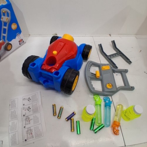 KIDS COOLDELE BUBBLE LAWN MOWER - BLUE / RED (MODEL: 372-BLUE) image 3