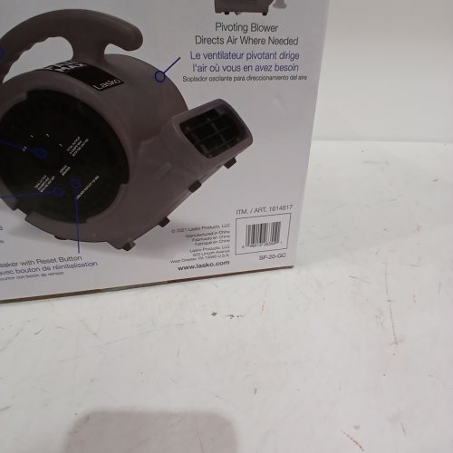 LASKO SUPER MAX AIR MOVER FAN - 115 V, 1/2 H/P - GREY (MODEL: SF-20-GC) image 2
