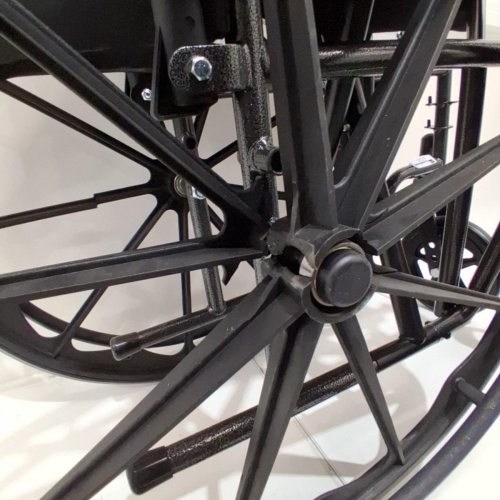 MEDLINE GUARDIAN K1 WHEELCHAIR - 16" SEAT - 300LB CAPACITY - BLACK (MODEL: K1166N22S) image 4