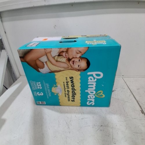 132PK PAMPERS SWADDLERS BEST DRYNESS DISPOSABLE DIAPERS - SIZE 3 - (16-28LBS) image 4