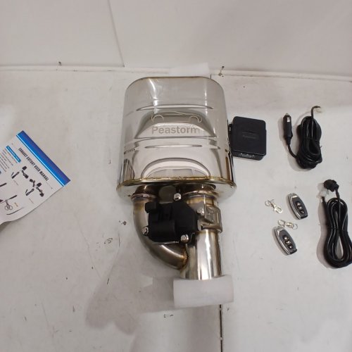 PEASTORM ELECTRIC VALVETRONIC EXHAUST CUTOUT WITH MUFFLER VALVE KIT - 2.5" - SILVER image 2