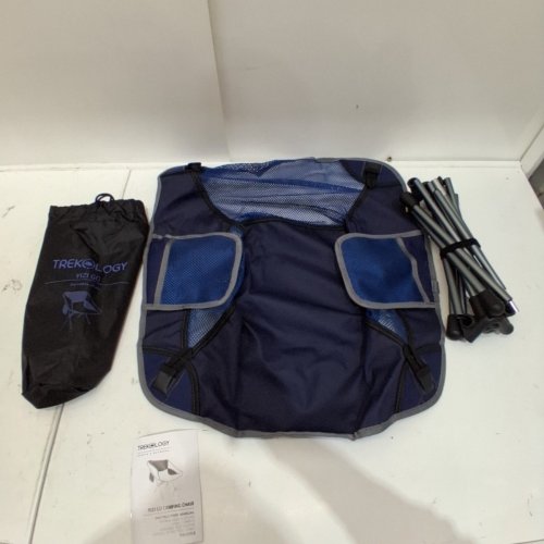 TREKOLOGY YIZI GO FOLDING CAMPING CHAIR WITH CARRY BAG - BLUE / BLACK (MODEL: CA-YIZIGO) image 2