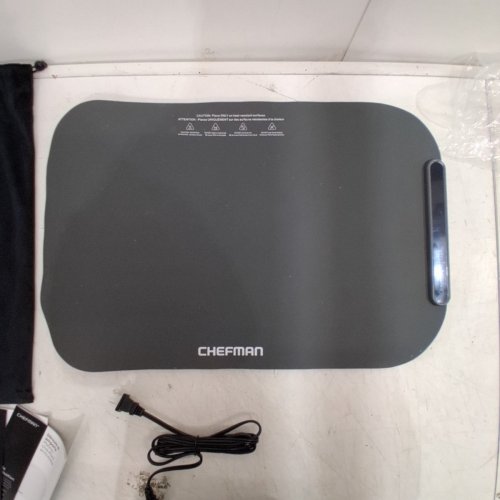 CHEFMAN ROLL N' GO ELECTRIC WARMING SILICONE MAT - 24" X 16" - GREY (MODEL: RJ22-S-GREY-CA) image 3