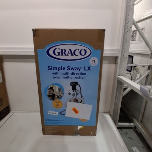 GRACO SIMPLE SWAY LX SWING WITH MULTI-DIRECTION SEAT, 10 SONGS, 5 NATURE SOUNDS, 6 SWING SPEED AND 2 SPEED VIBRATION - GREY (MODEL: SMP SWY LX MD) image 2